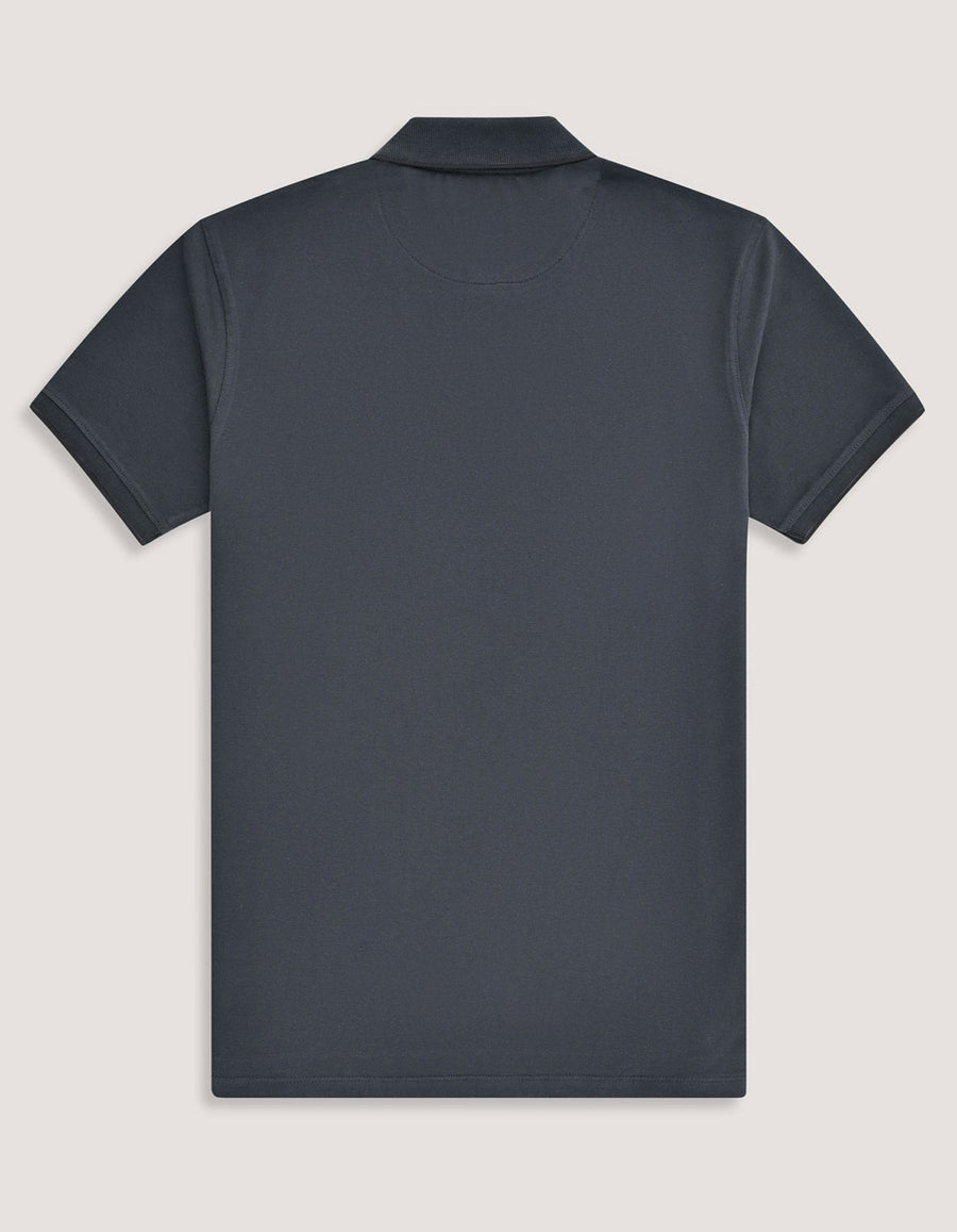 Charcoal Grey Pique Polo Shirt