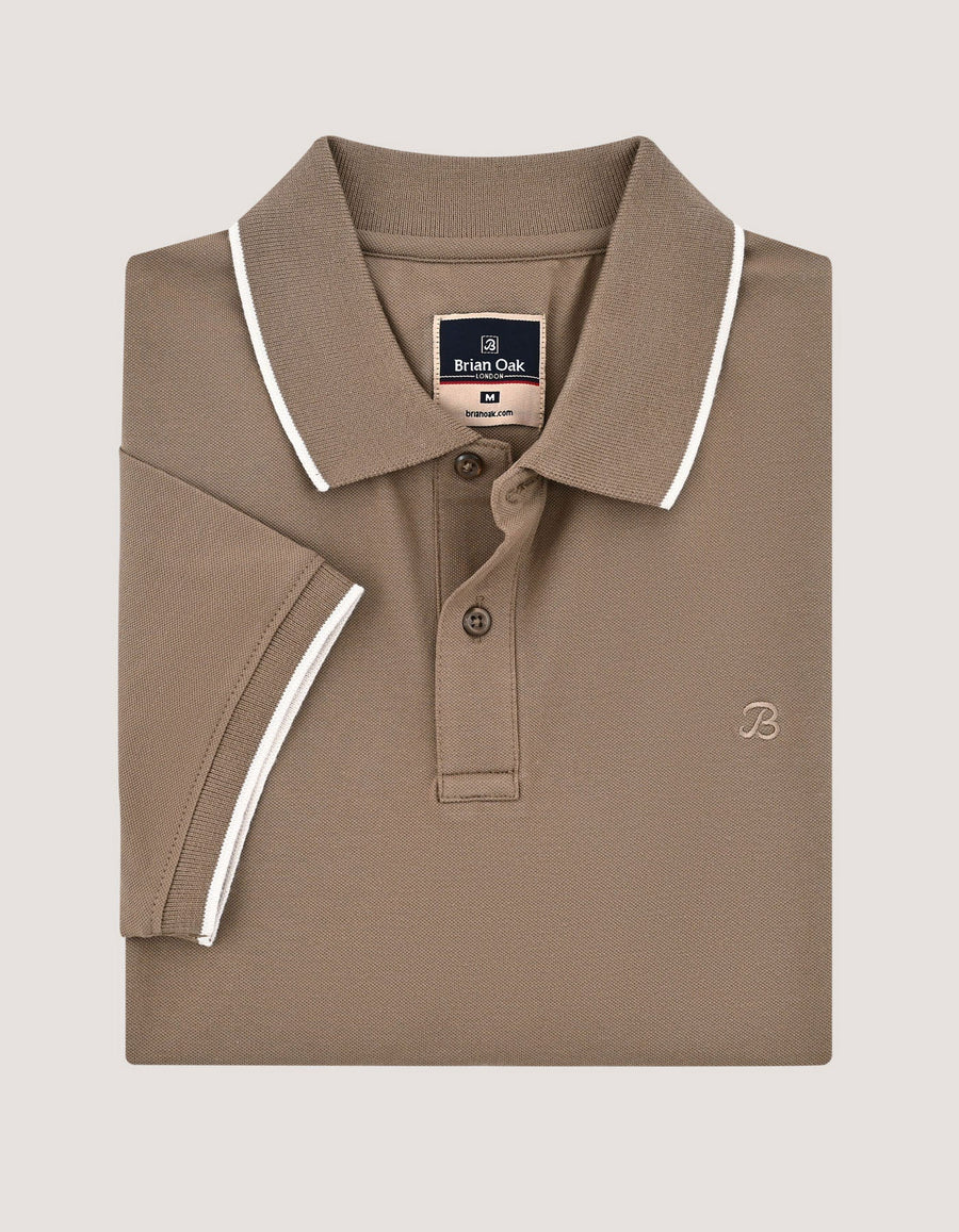 Camel Regular Fit  Polo Shirt