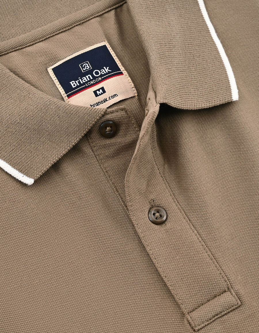 Camel Regular Fit  Polo Shirt