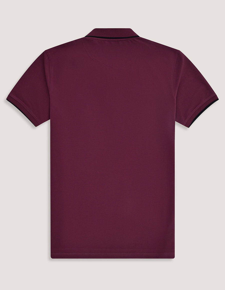 Regular Fit Maroon Cotton Polo Shirt