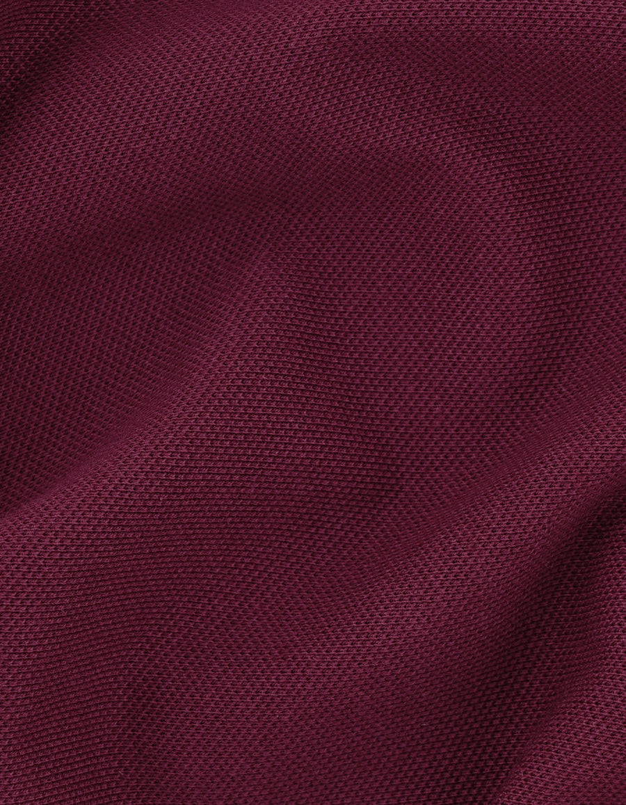 Regular Fit Maroon Cotton Polo Shirt