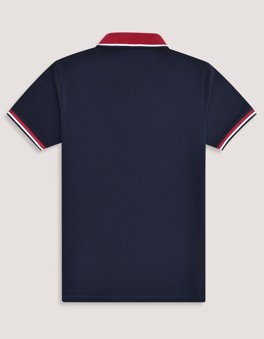 Navy Union Jack Polo Shirt