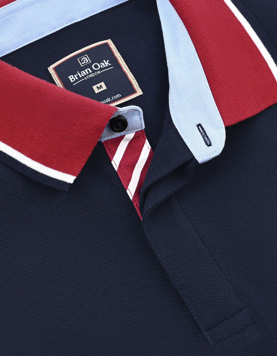 Navy Union Jack Polo Shirt