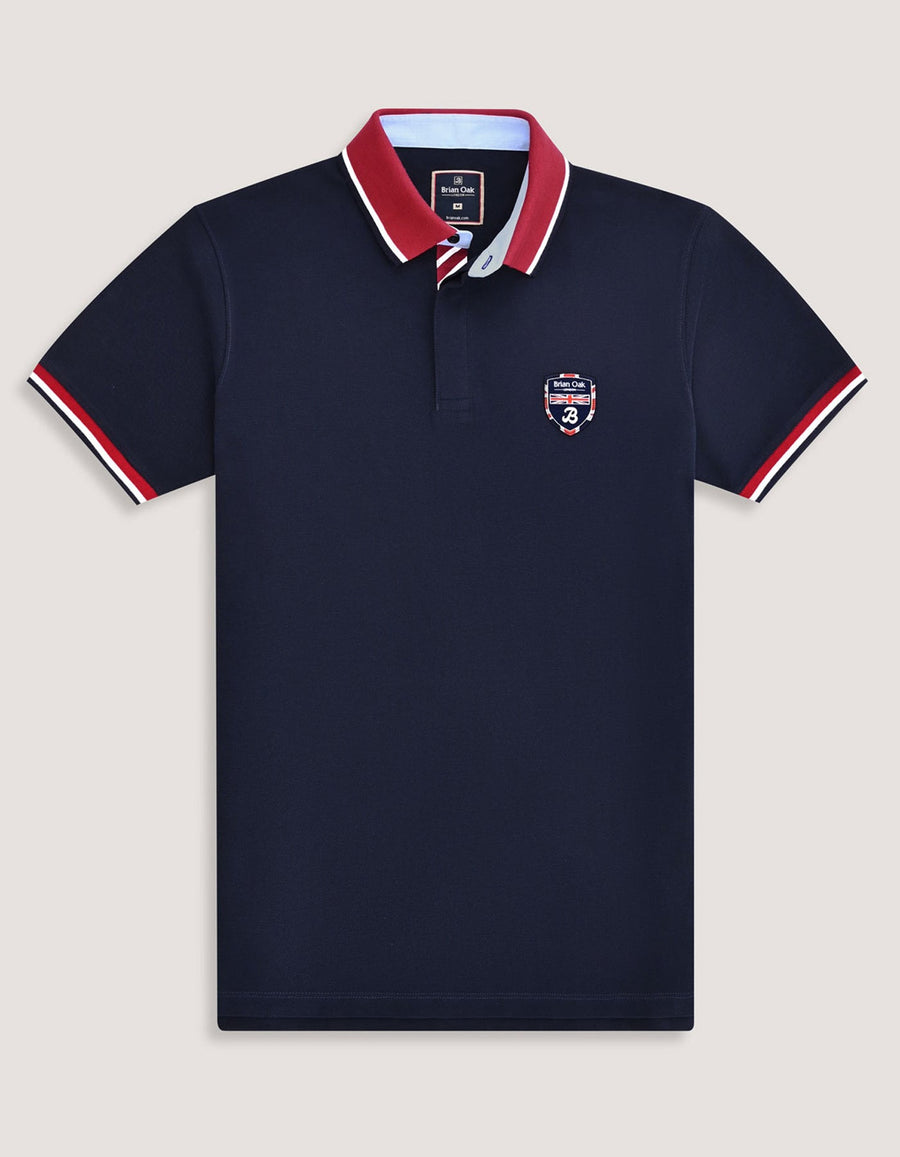 Navy Union Jack Polo Shirt