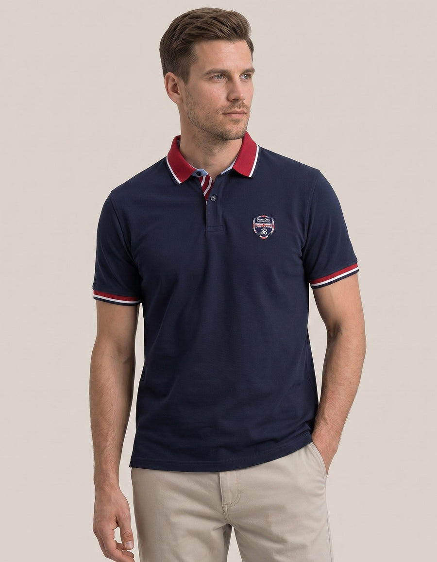 Navy Union Jack Polo Shirt