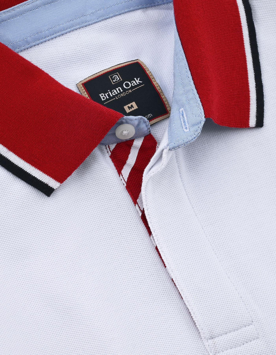 White Union Jack Polo Shirt