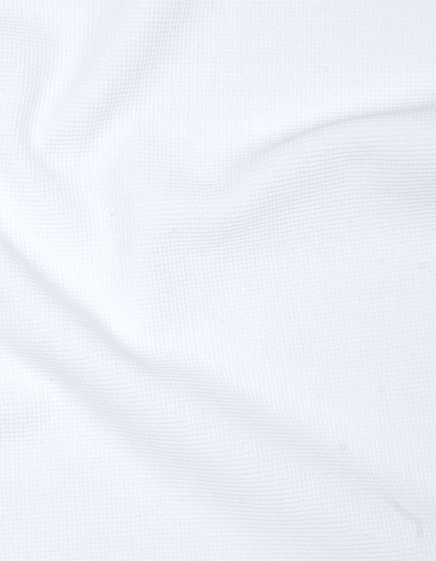 White Zip Neck Polo Shirt