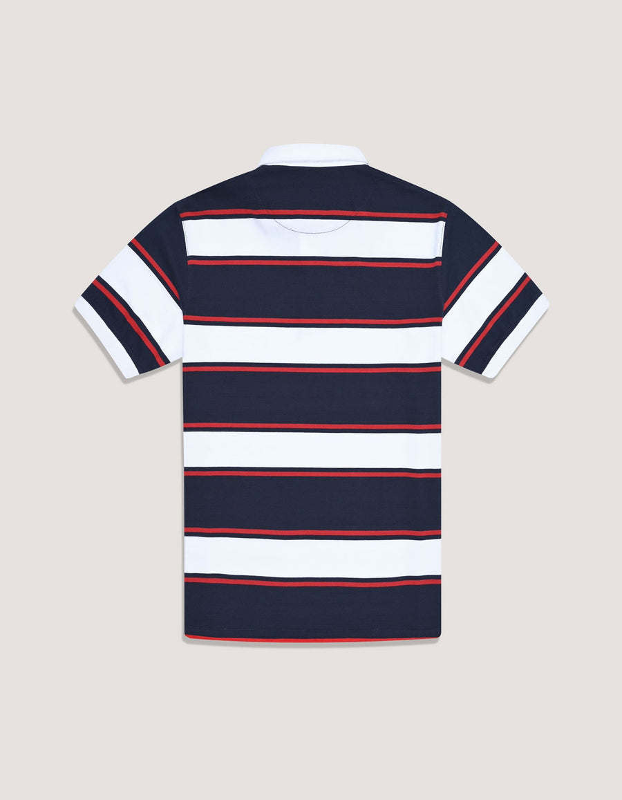 Contrast White Collar Polo Shirt