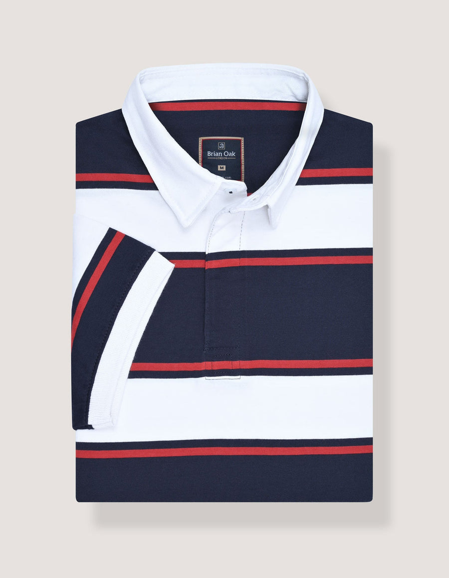 Contrast White Collar Polo Shirt