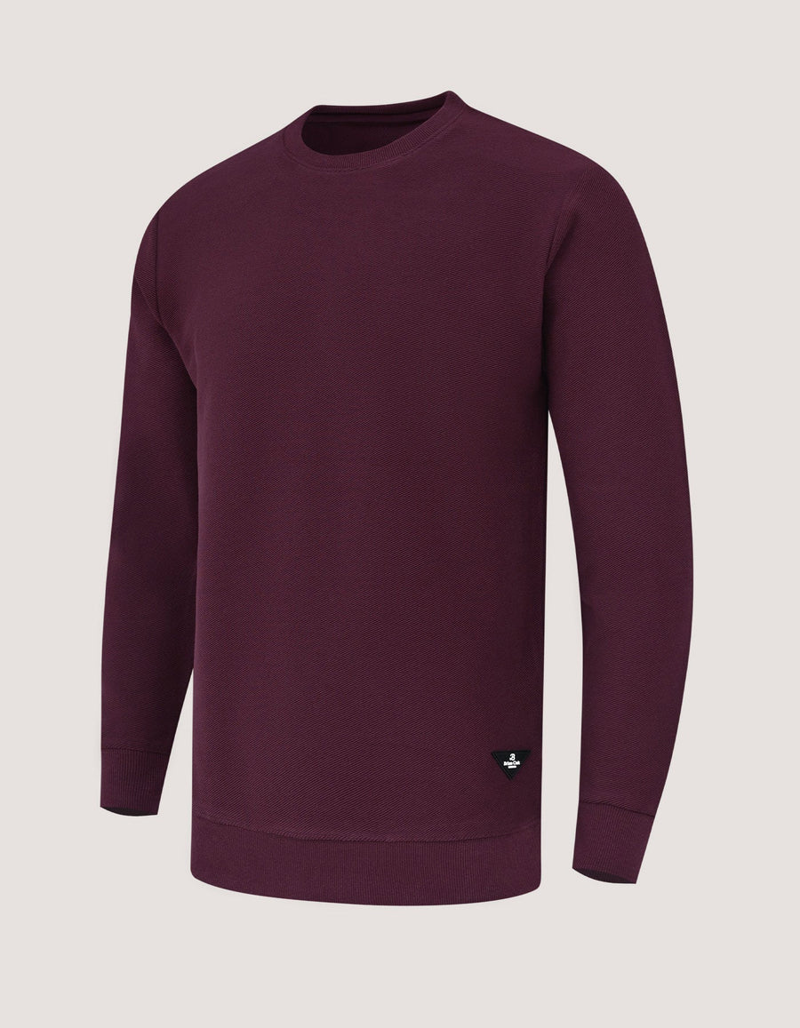 Maroon Terry Crewneck Sweatshirt