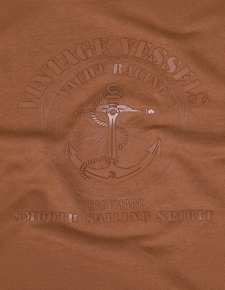 Nautical Graphic Sweatshirt - Rust