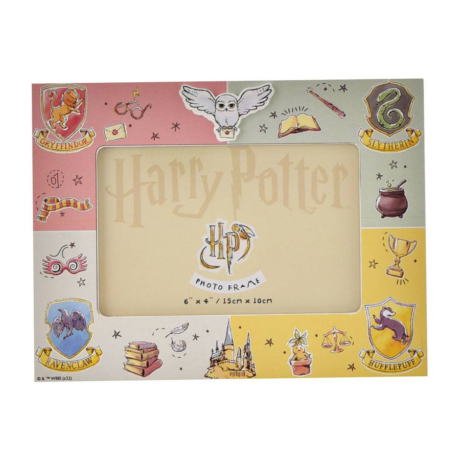 Harry Potter Charms Hogwarts Houses Photo Frame - 6 x 4 Inch