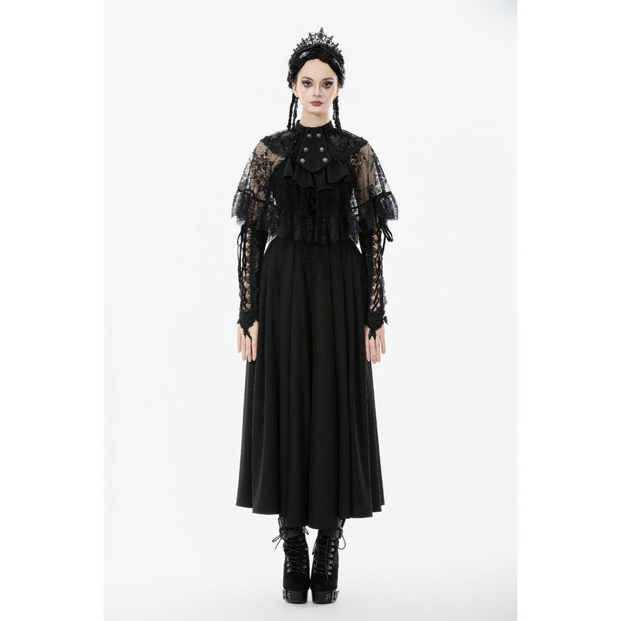 Dark in Love Bellatrix Lace Ruffle Capelet