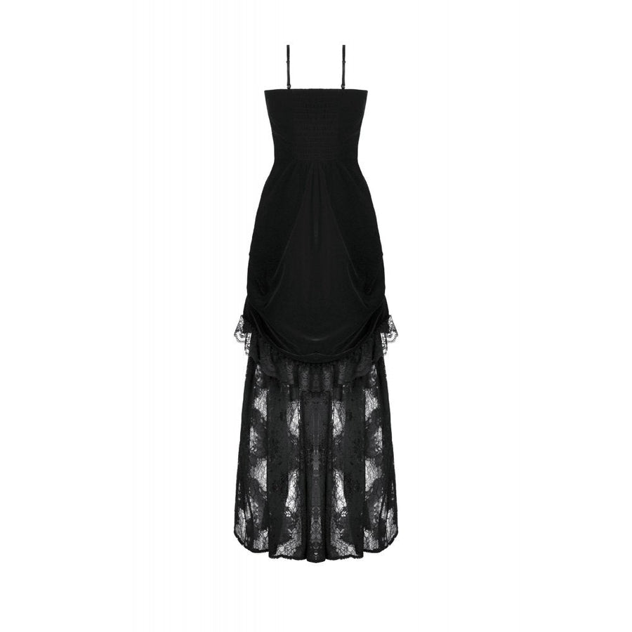 Dark in Love Vampiress Royal Velvet and Lace Maxi Dress