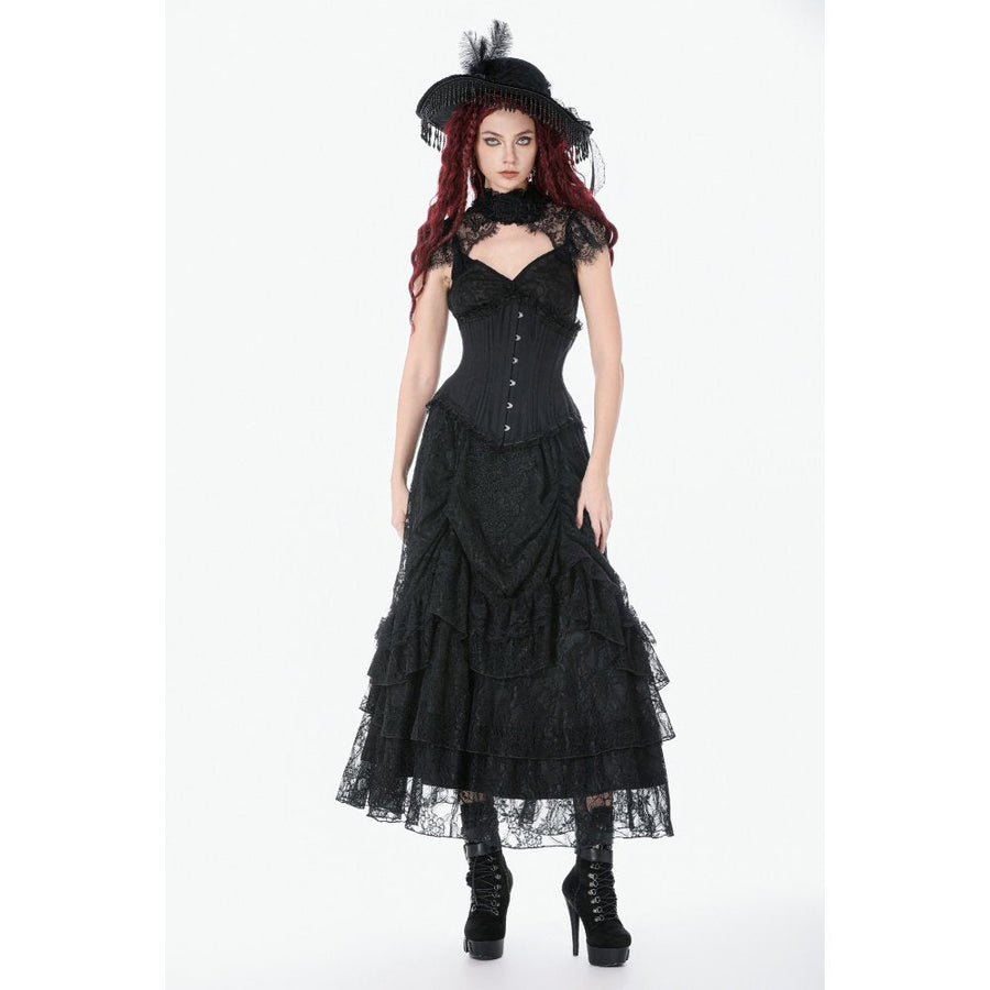 Dark in Love Talia Gothic Longline Metal Boned Corset