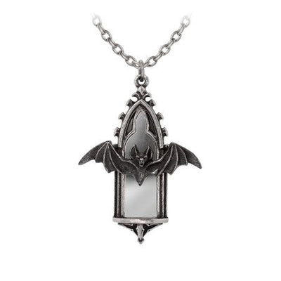 Bat Necklace Gothic Cathedral Pendant Alchemy