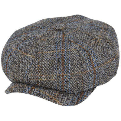 Lewis Harris Tweed Newsboy Cap – Green