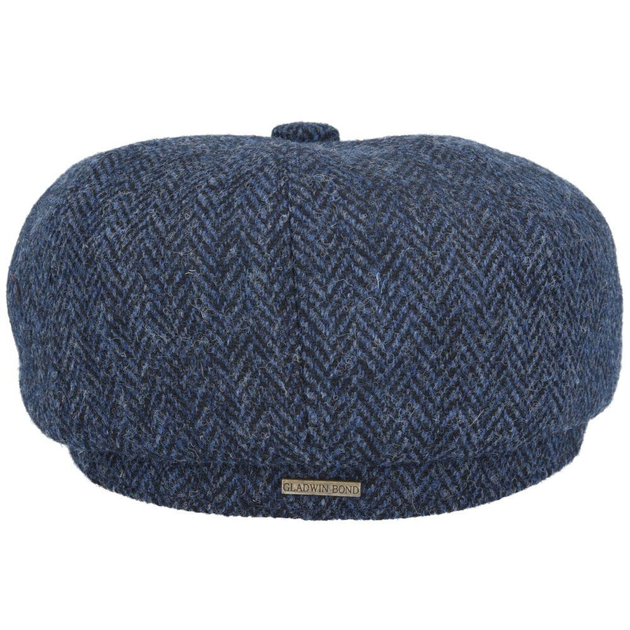 Harris Tweed Herringbone Newsboy Cap – Charcoal
