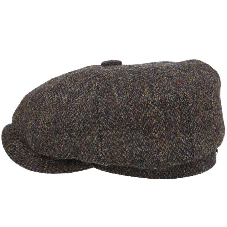 Uig Harris Tweed Newsboy Cap – Green