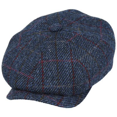 Stornoway Harris Tweed Newsboy Cap – Navy