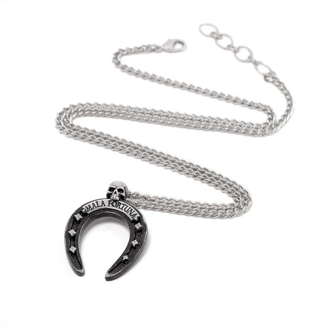 Alchemy Gothic Mala Fortuna Horseshoe Necklace