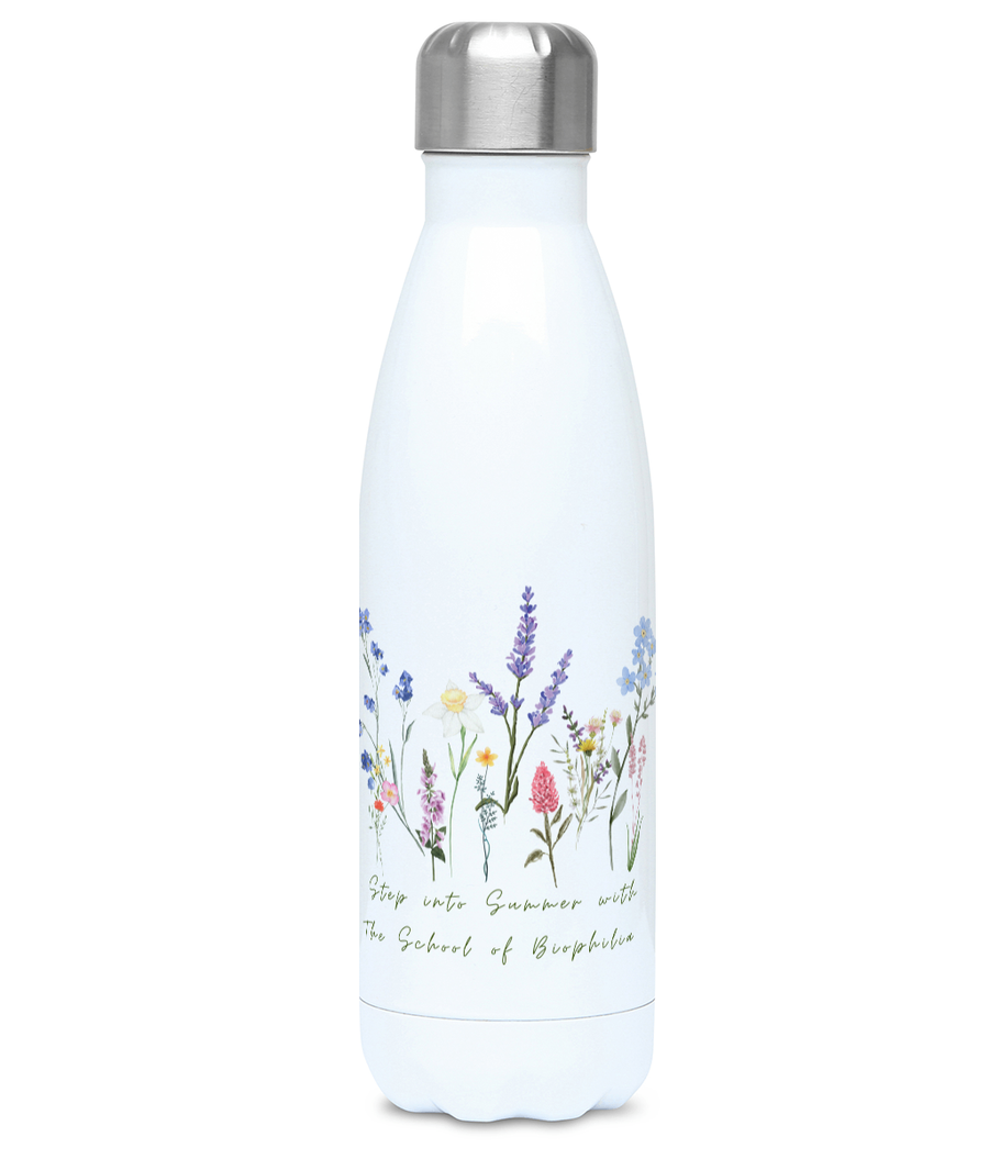 Step into Summer with the School of Biophilia 500ml Water Bottle