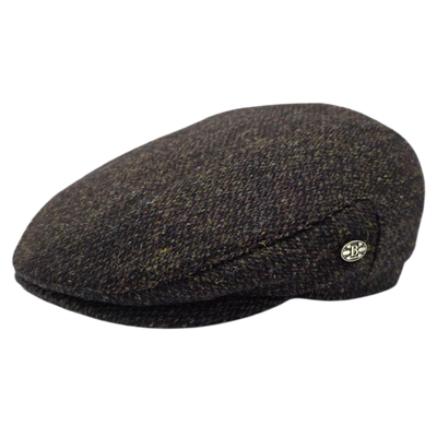 Uig Harris Tweed Flat Cap – Green