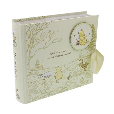 Disney Pooh Baby Photo Album 6x4 Pictures Keepsake Book Ribbon Gift Classic New