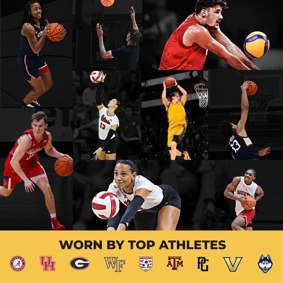 VKTRY Gold Carbon Fiber Insoles for Non-Cleated Shoes | Customized Athletic Inserts for Basketball, Volleyball, Running & More | Shock Absorption | US M4.5-5, W6.5-7, <120lbs
