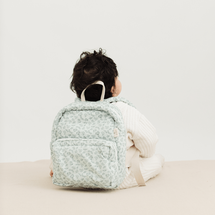 Fern Trails Personalised School Bag, Hand-Embroidered