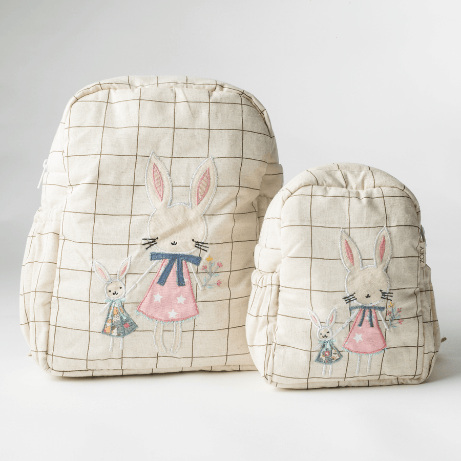 Blissful Bella Personalised School Bag, Hand-Embroidered