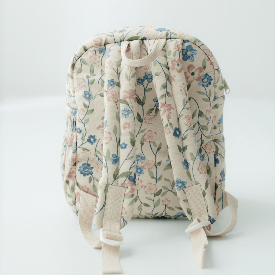 Flora Trail Personalised School Bag, Hand-Embroidered