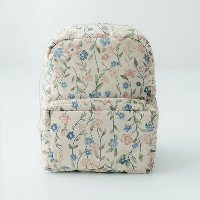 Flora Trail Personalised School Bag, Hand-Embroidered