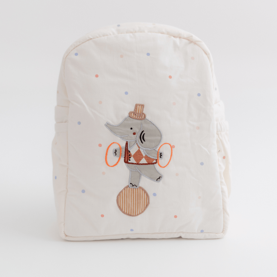 Trunk Show Personalised School Bag, Hand-Embroidered