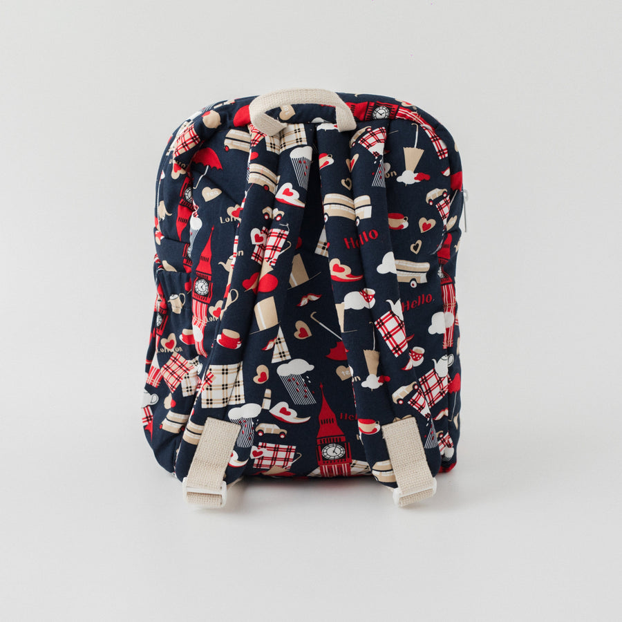 Trip To London Personalised School Bag, Hand-Embroidered