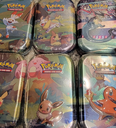 Mystery Pokemon Tin Bundle - mini